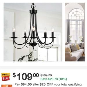 Brand new chandelier, we bought it for our remodel and we are unable to use it